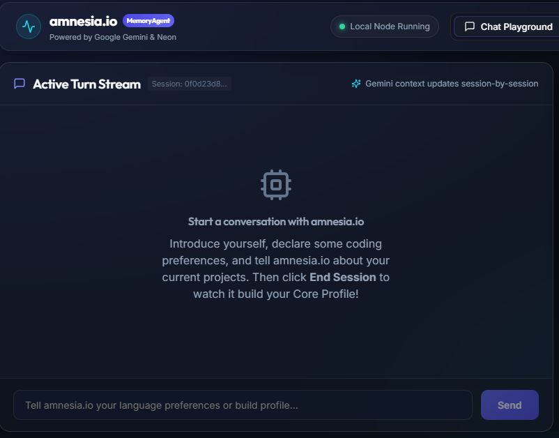 Amnesia.io Chat Assistant Widget Preview